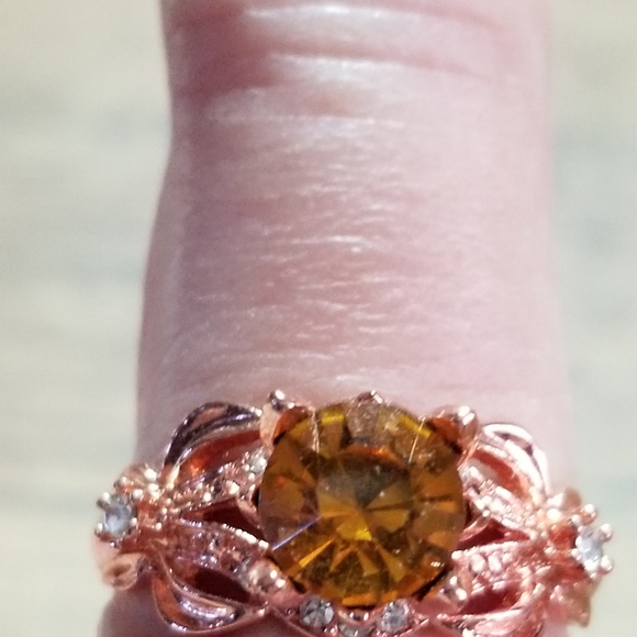 GOLD FILLED MORGANITE RING - Picture 5 of 9